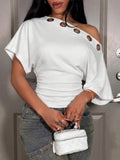 One Shoulder Crop Top
