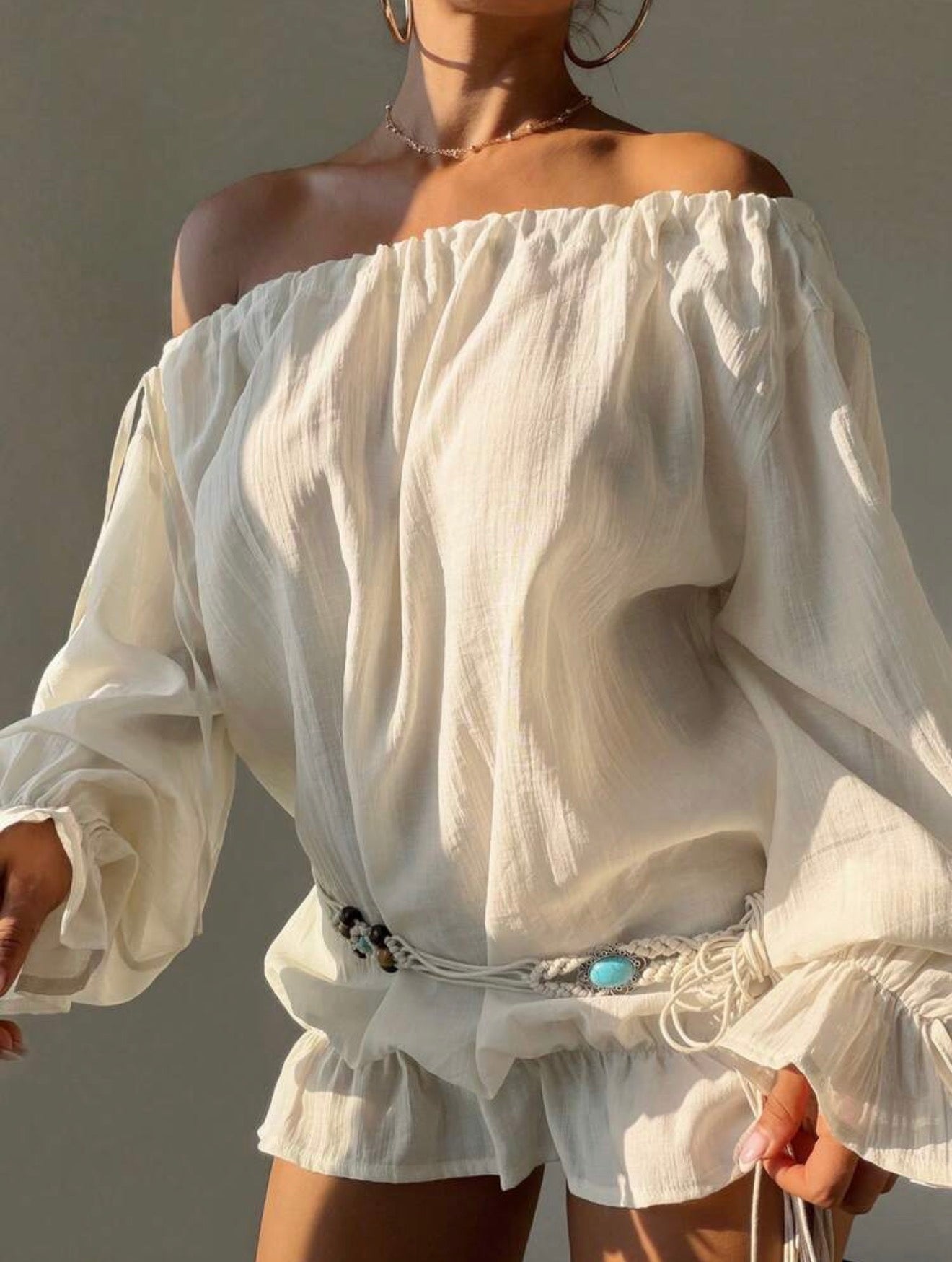 Elegant French Ruffle Dress