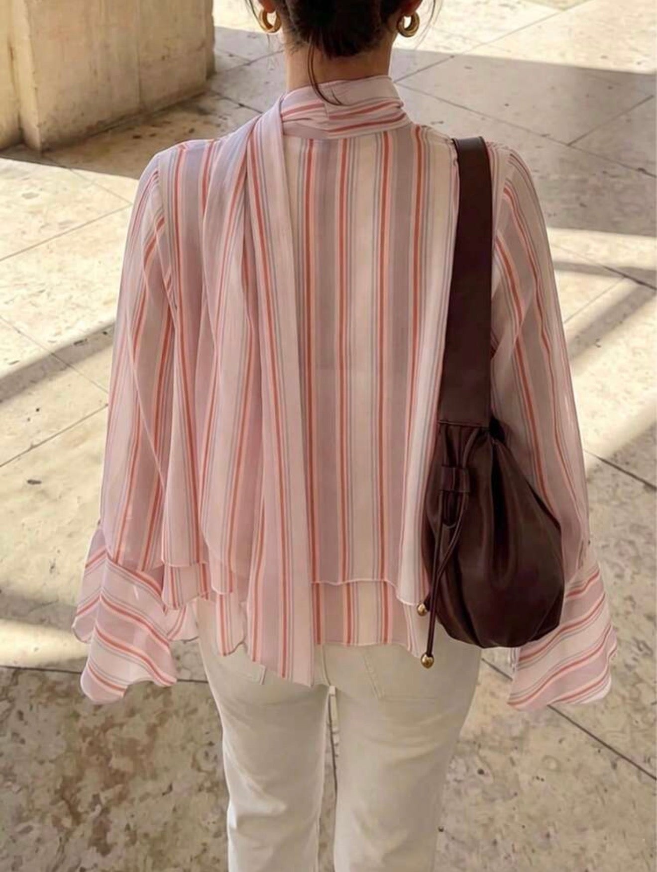 Rainbow Striped Blouse