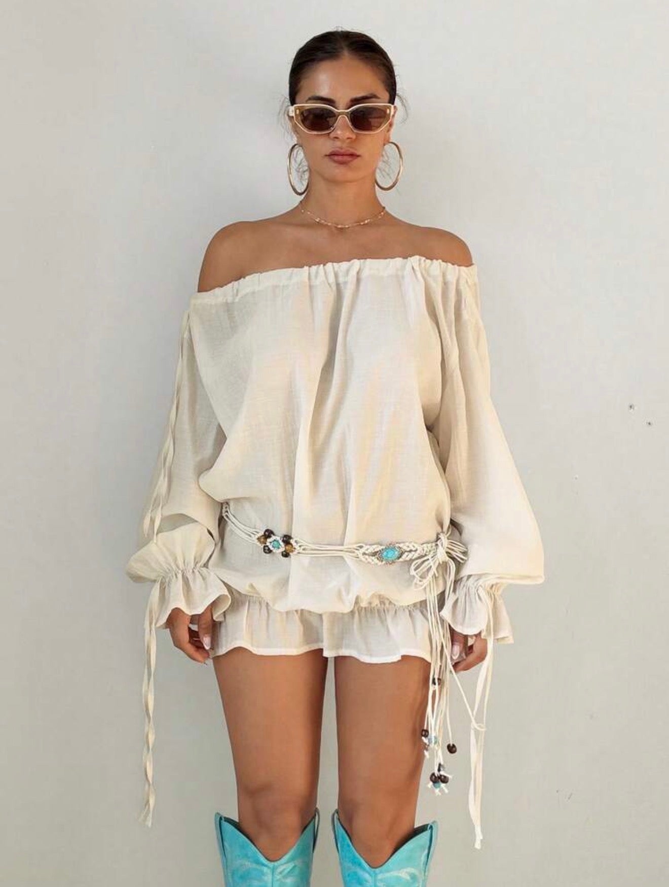 Elegant French Ruffle Dress