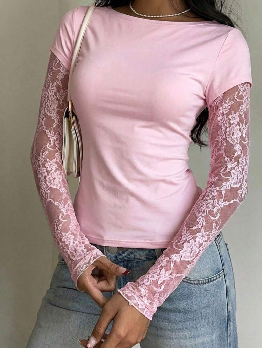 Pink Long Sleeve Top