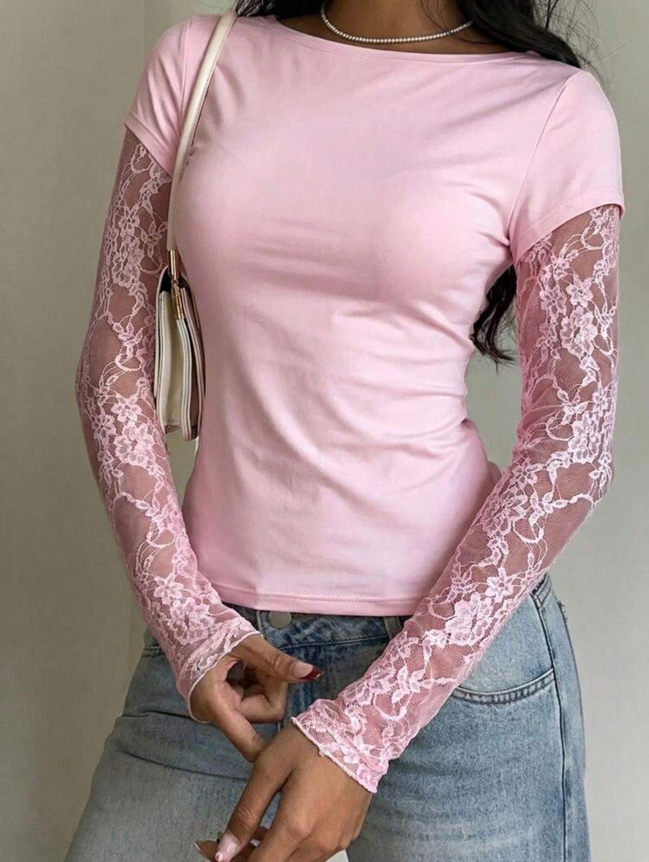 Pink Long Sleeve Top