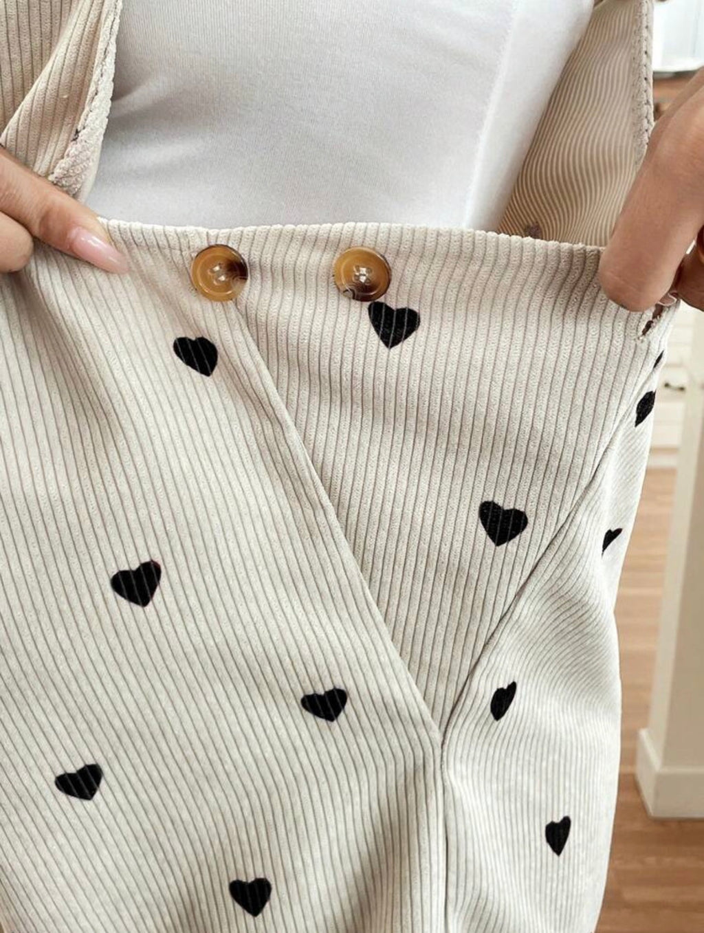 Heart Print Maternity Jumpsuit
