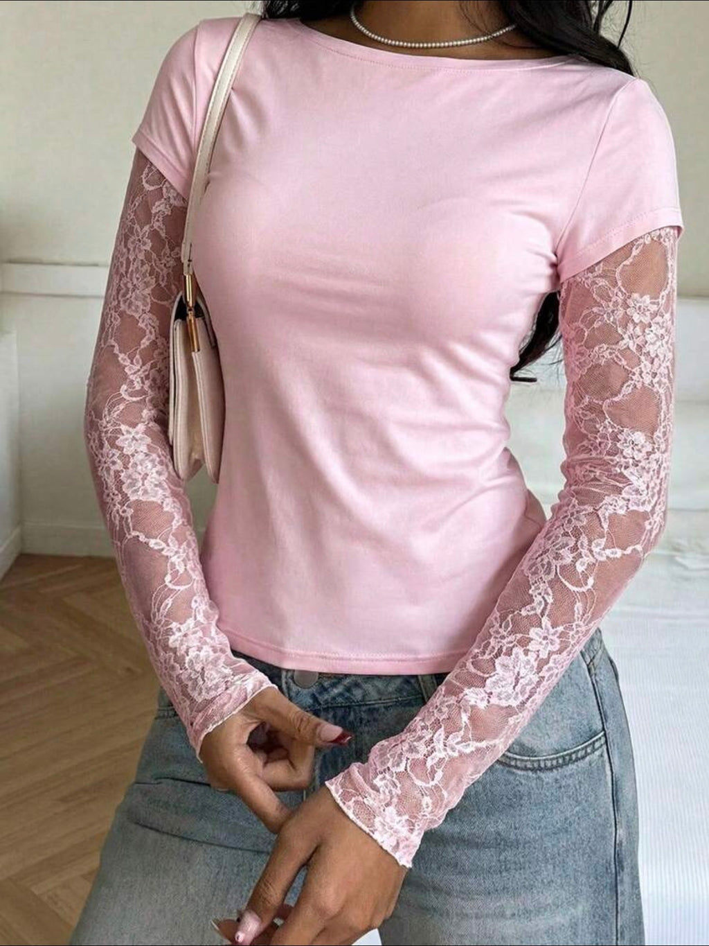 Pink Long Sleeve Top