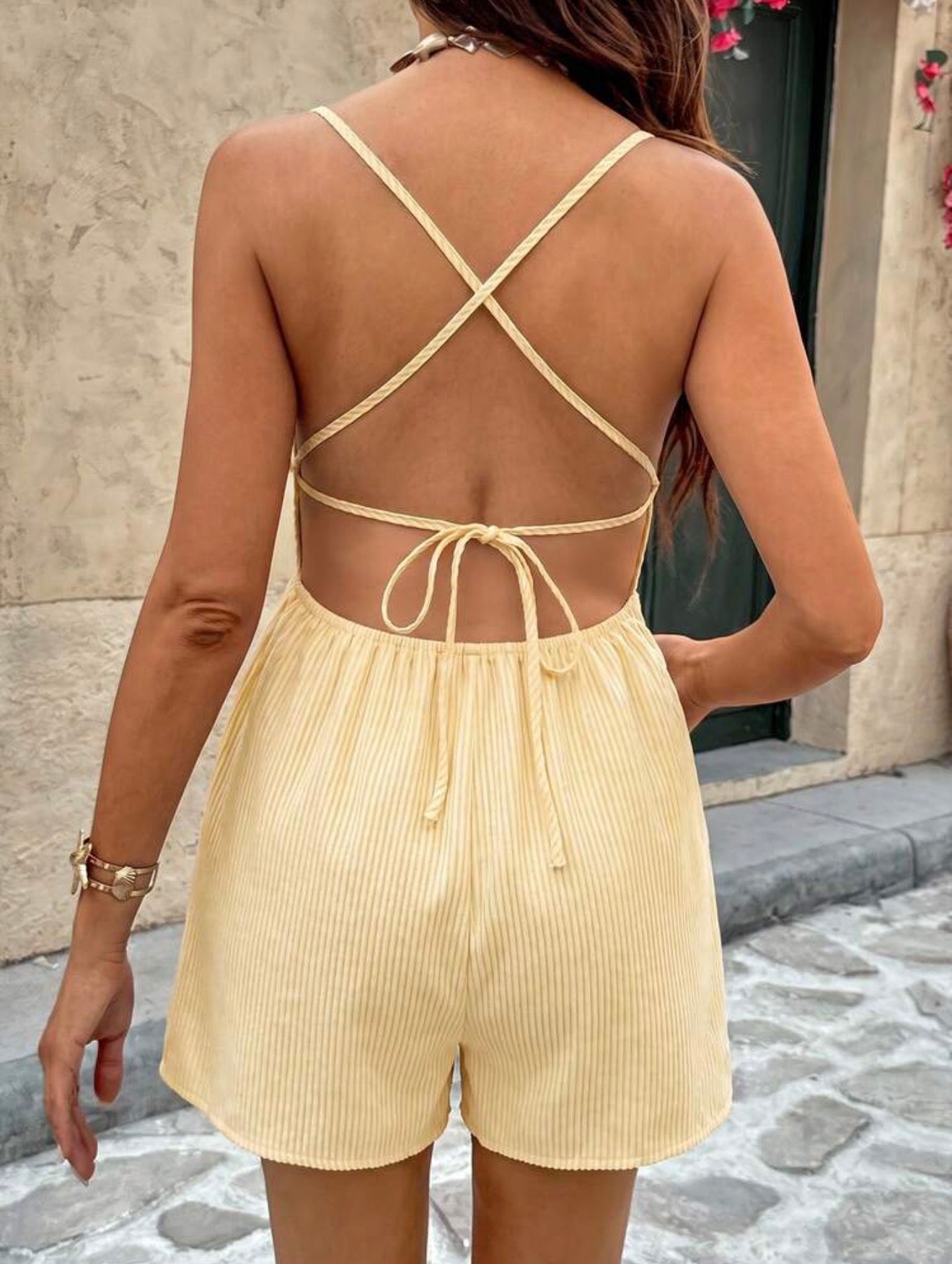 Maternity Striped Jumpsuit