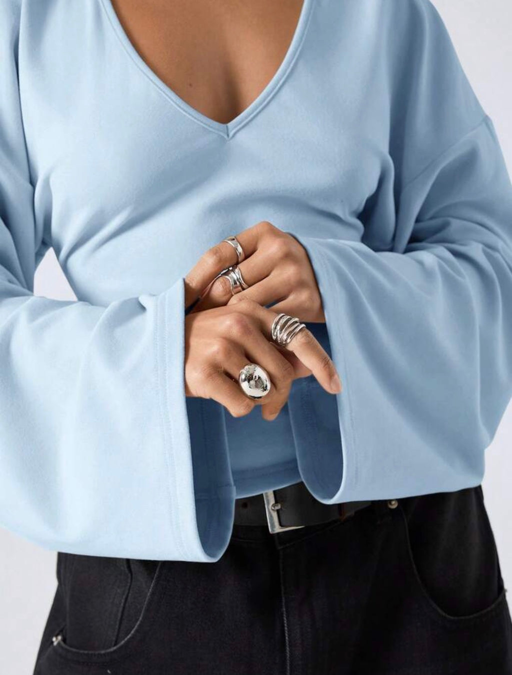 LYSMO Bell Sleeve Shirt