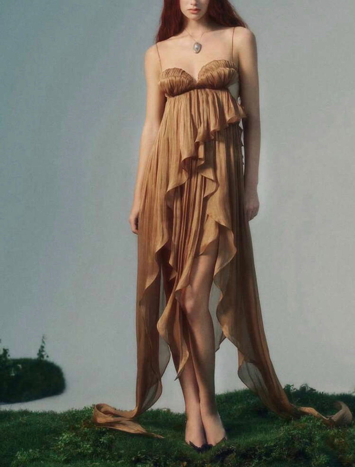 Organza Maxi Dress