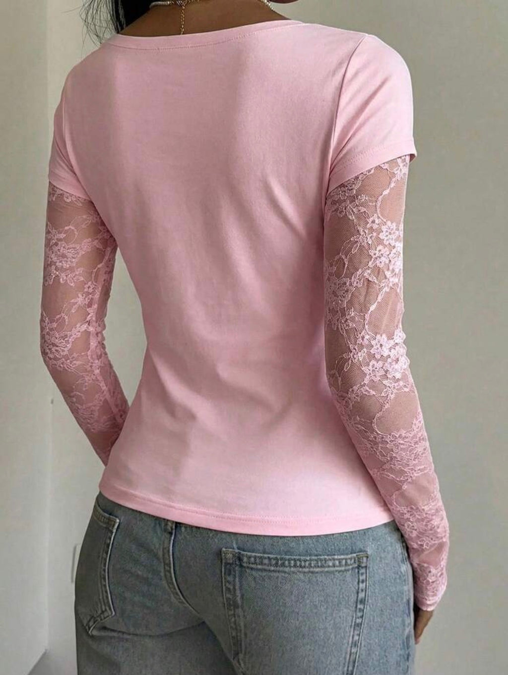 Pink Long Sleeve Top