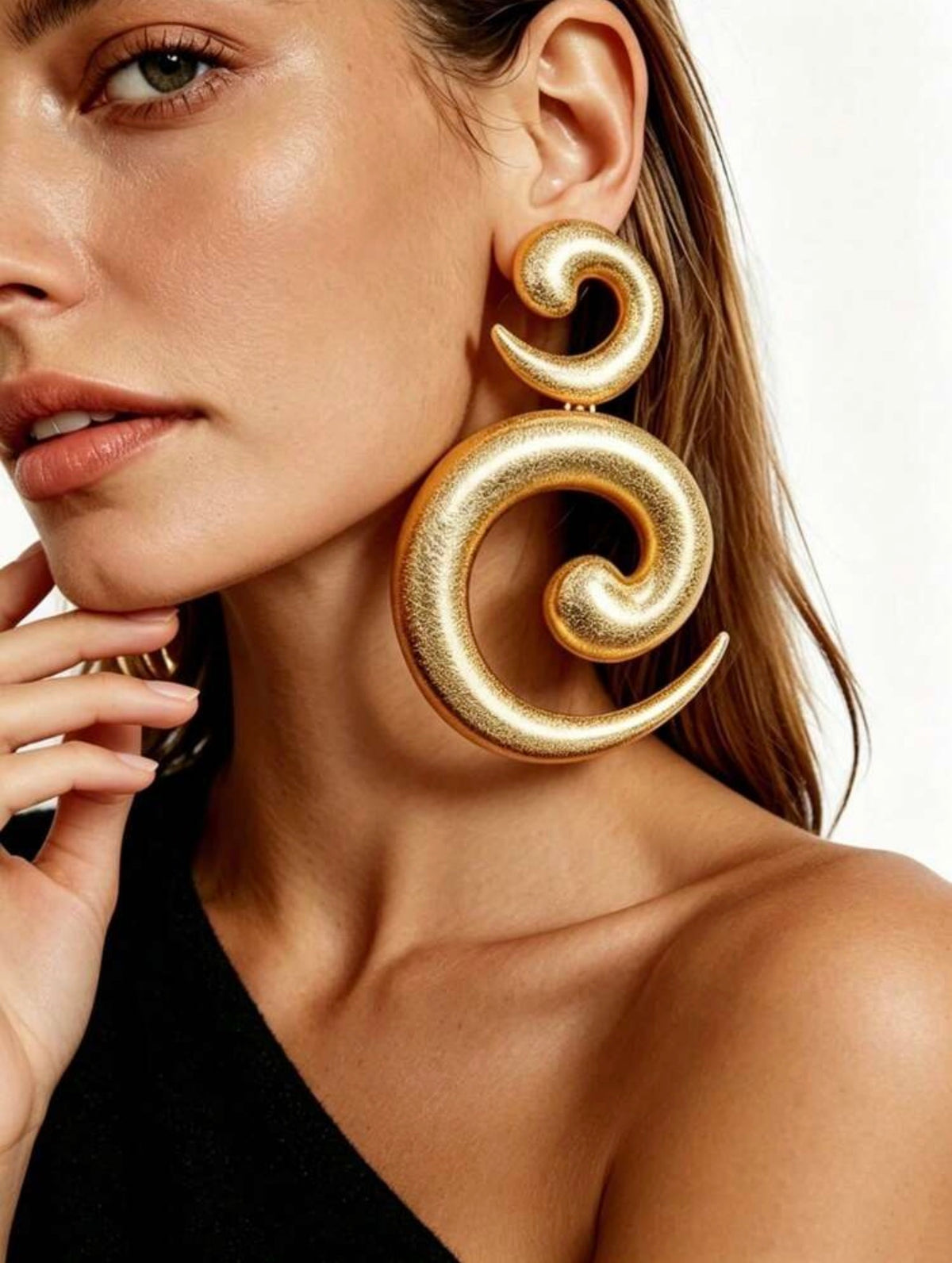 3D Large Drop Earrings