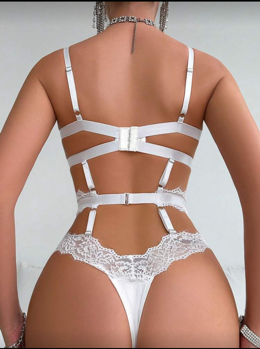 Contrast Lace Lingerie