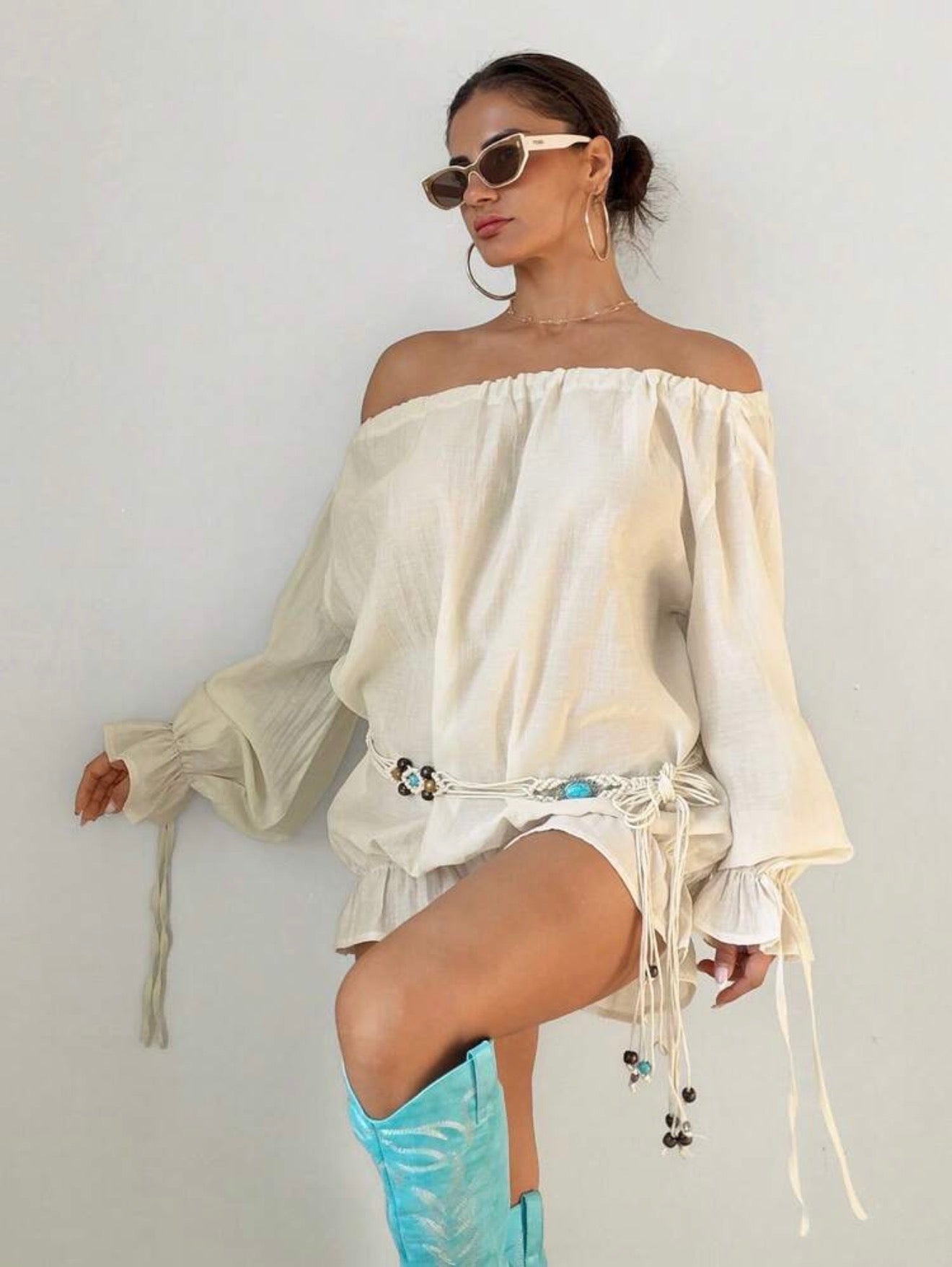 Elegant French Ruffle Dress